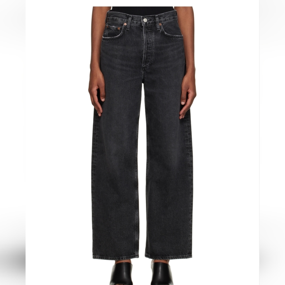 Agolde low slung baggy jeans in color Paradox